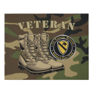 1st Cavalry Division Veteran Faux Canvas Print