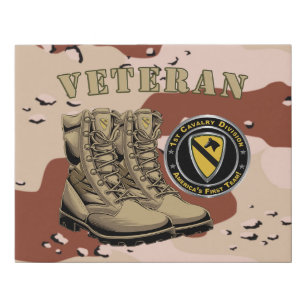 1st Cavalry Division Veteran Faux Canvas Print