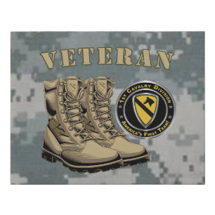 1st Cavalry Division Veteran Faux Canvas Print