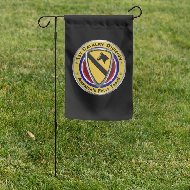 1st Cavalry Division Veteran  Garden Flag (In SItu)