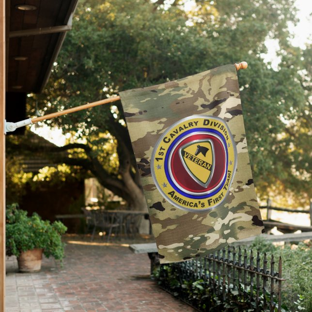 1st Cavalry Division Veteran House Flag (In SItu)