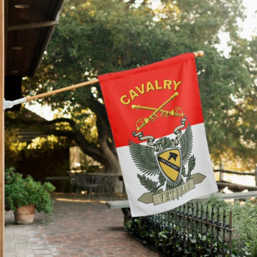 1st Cavalry Division Veteran House Flag