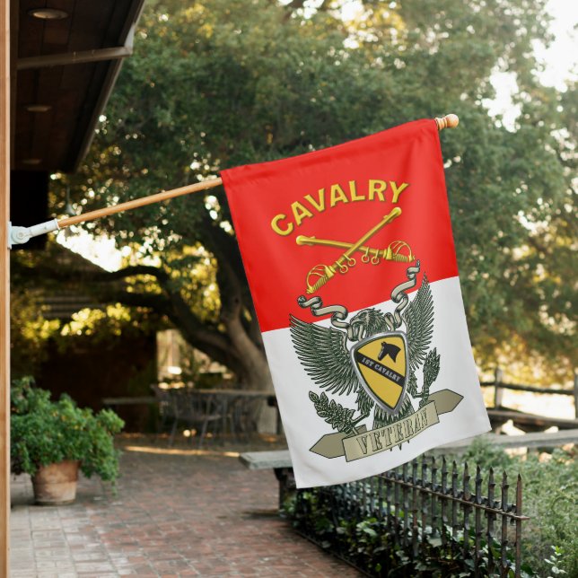 1st Cavalry Division Veteran House Flag (In SItu)