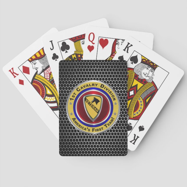 1st Cavalry Division Veteran Poker Cards (Back)