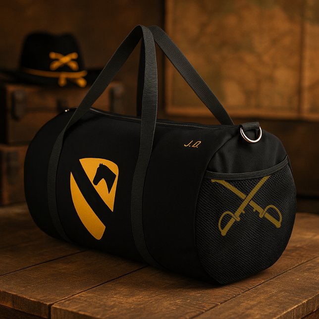 1st Cavalry Division Veteran Tribute Black Duffle Bag (1st Cavalry Division Veteran Tribute Black Duffle Bag)