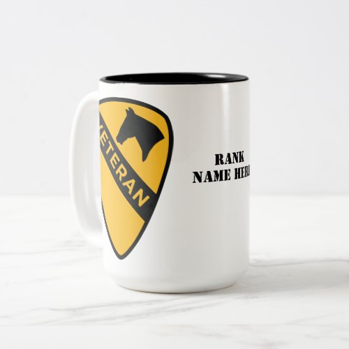 1st Cavalry Division _ Veteran United States Two_Tone Coffee Mug