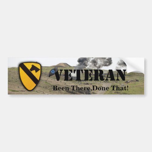 1st cavalry division veterans vets bumper sticker