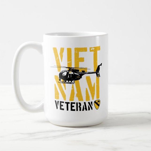 1st Cavalry Division Vietnam Veteran Coffee Mug (Left)