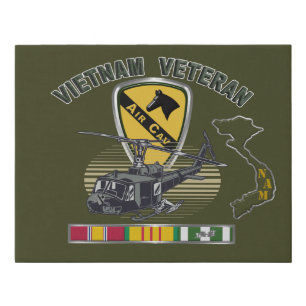 1st Cavalry Division Vietnam Veteran Faux Canvas Print