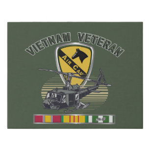 1st Cavalry Division Vietnam Veteran Faux Canvas Print