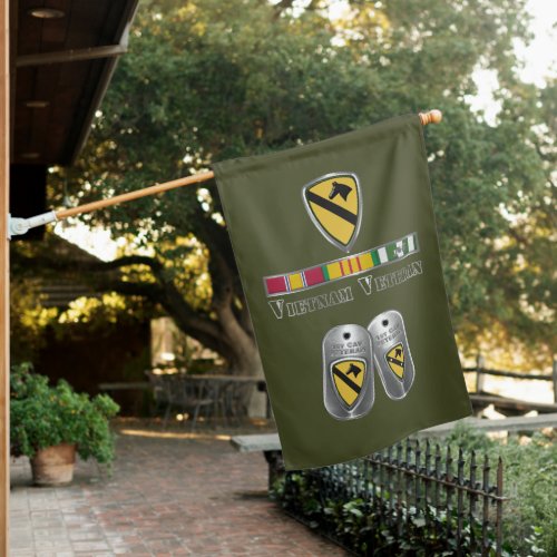 1st Cavalry Division Vietnam Veteran House Flag
