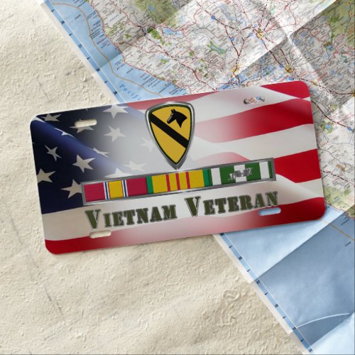 1st Cavalry Division Vietnam Veteran License Plate