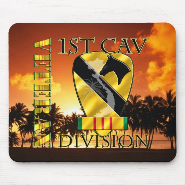 1st Cavalry Division Vietnam Veteran Mouse Pad (Front)