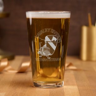 1st Cavalry Division - Vietnam Veteran Pint Glass