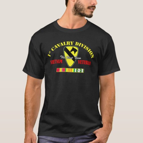 1St Cavalry Division Vietnam Veteran The First Tea T_Shirt