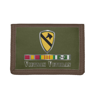 1st Cavalry Division Vietnam Veteran Tri-fold Wallet