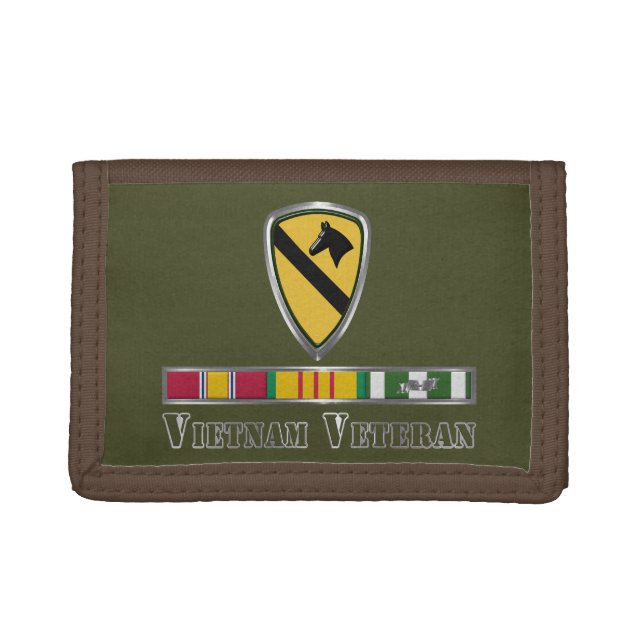 1st Cavalry Division Vietnam Veteran Trifold Wallet (Front)