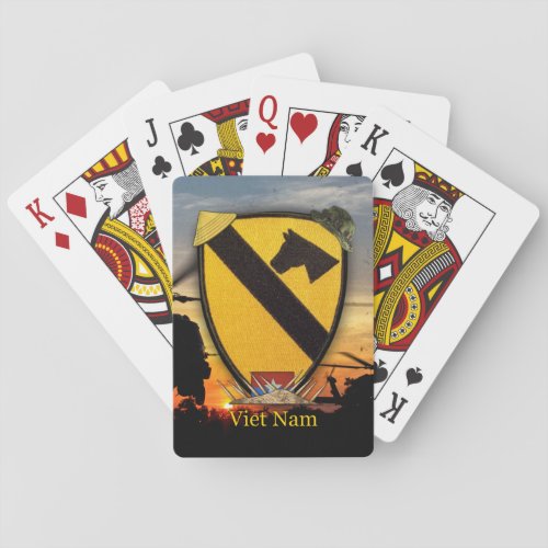 1st cavalry division vietnam veterans poker Cards