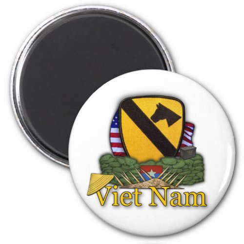 1st cavalry division vietnam veterans war vets Mag Magnet