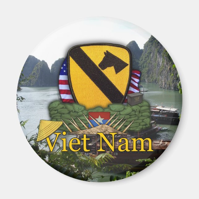 1st cavalry division vietnam veterans war vets Mag Magnet (Front)
