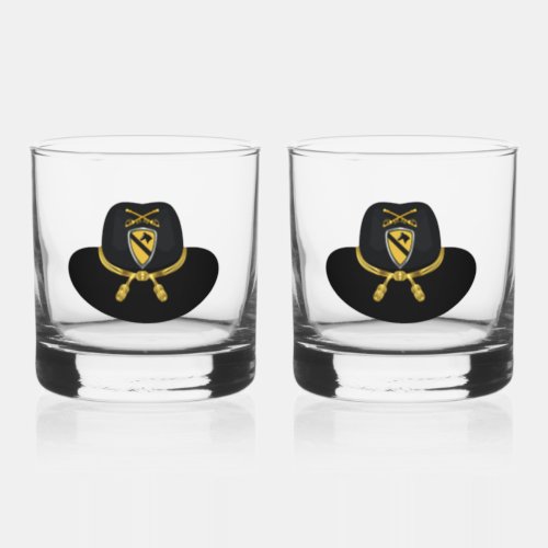 1st Cavalry Division  Whiskey Glass