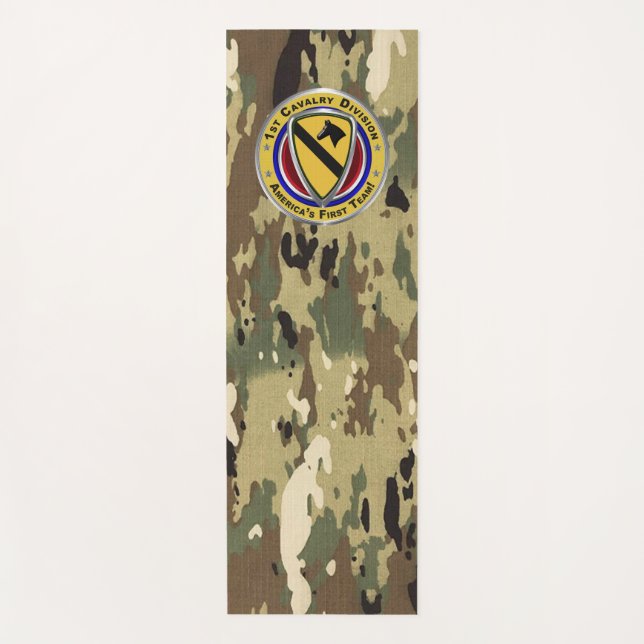 1st Cavalry Division  Yoga Mat (Front)