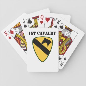 1st Cavalry Playing Cards by DogTagsandCombatBoot at Zazzle