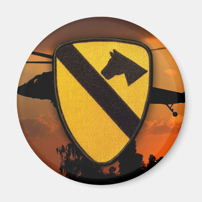1st CD Cavalry Division Veterans Vets patch Gifts Magnet (Front)