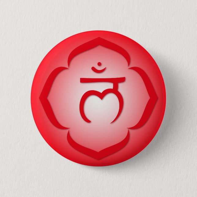 1st Chakra - Muladhara Pinback Button (Front)