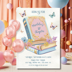 1st Chapter storybook birthday party Invitation