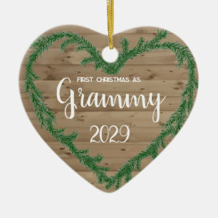 1st Christmas as Grammy Ceramic Ornament