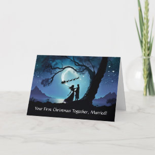 1st Christmas as Married Couple Romantic Card