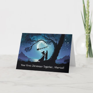 1st Christmas as Married Couple Romantic Card