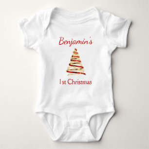 1st Christmas Baby Bodysuit
