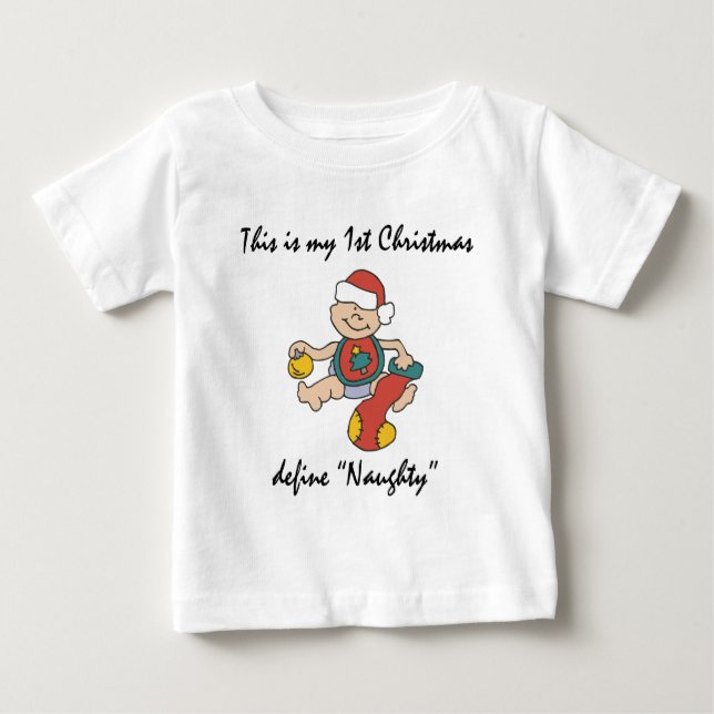 1st Christmas Baby T-Shirt (Front)