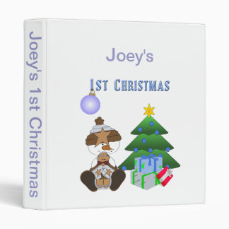 1st Christmas (Boy) Photo Album or Scrapbook Binder