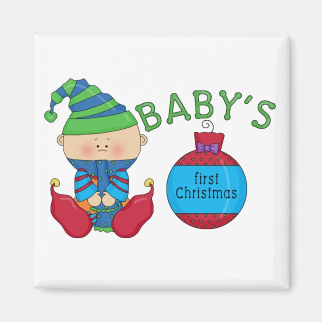 1st Christmas Elf Tshirts and Gifts Magnet (Front)