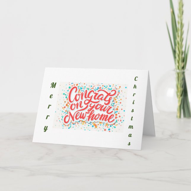 *1st CHRISTMAS* IN YOUR **NEW HOME** Holiday Card (Front)