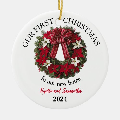 1st Christmas New Home Personalized Ornament