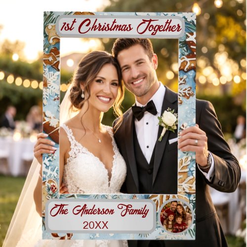 1st Christmas Together Family Photo Selfie  Frame