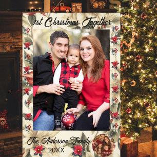 1st Christmas Together Family Photo Selfie Frame