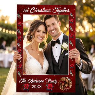 1st Christmas Together Family Photo Selfie Frame