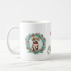 1st Christmas Yellow Lab Labrador Retriever Dog Coffee Mug