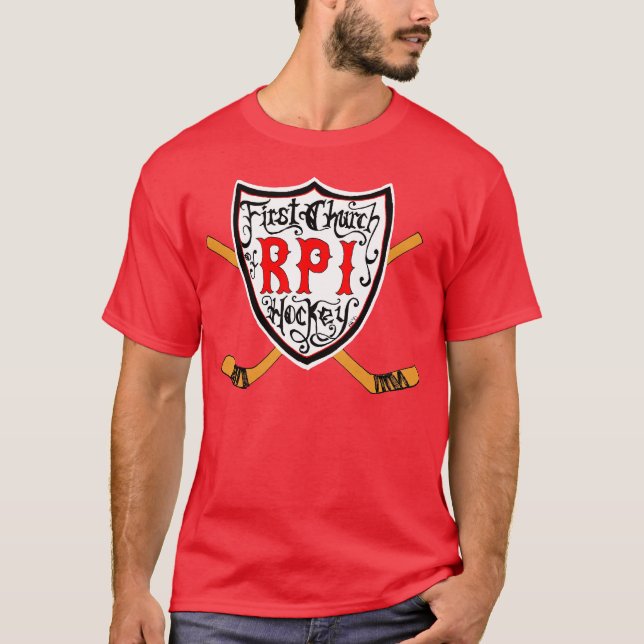1st Church of RPI Hockey T-Shirt (Front)