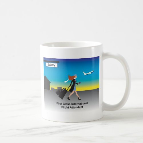 1st Class International Flight Attendant Coffee Mug