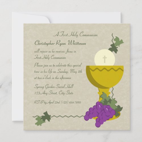 1st Communion Invitations