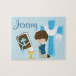 1st Communion Personalized Name Puzzle<br><div class="desc">Give a gift that kids will love,  a personalized puzzle with adorable characters on it but most importantly their name. Kids love personalized items,  it makes them feel special. This is especially great for names that are unique and hard to find,  since you can customize it.</div>