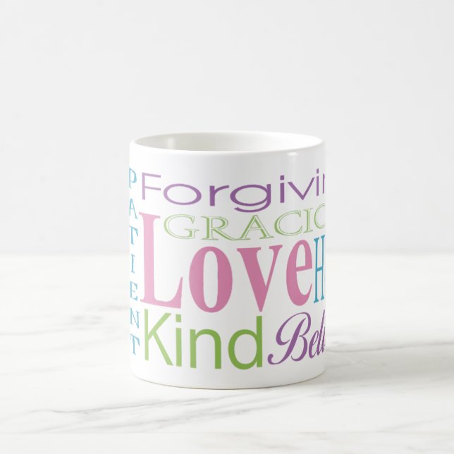 1st Corinthians 13 Love Words Mug (Center)