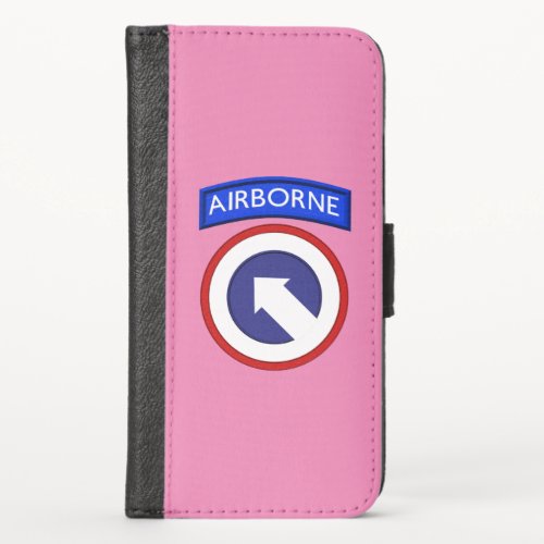 1st Corps Support Command Airborne iPhone X Wallet Case