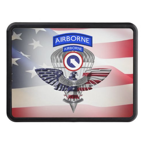 1st Corps Support Command Airborne Veteran  Hitch Cover